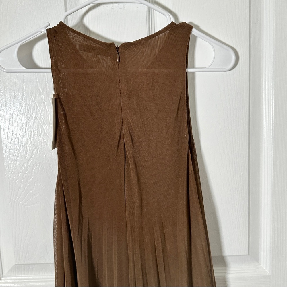 NWT Vince High Neck Pleated Dress - Picture 8 of 12